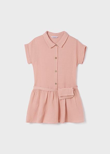 Mayoral Kız Çocuk Pembe Set-Elbise Ve Çanta 