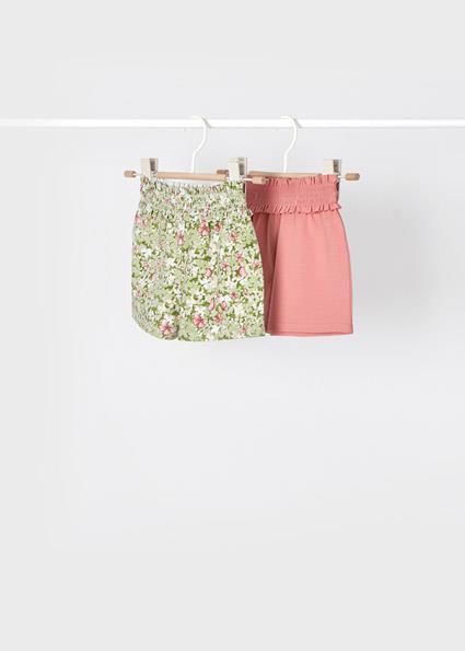 Mayoral Kız Çocuk Pembe Şort Set 2'Li 