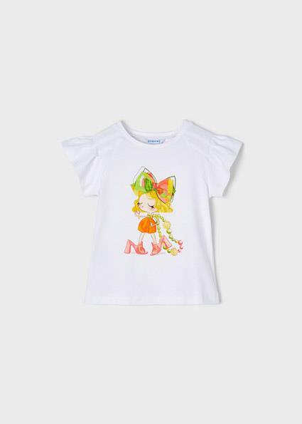 Mayoral Kız Çocuk Pembe Tshirt-Kısa Kollu 
