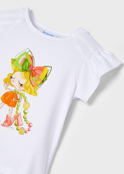 Mayoral Kız Çocuk Pembe Tshirt-Kısa Kollu 