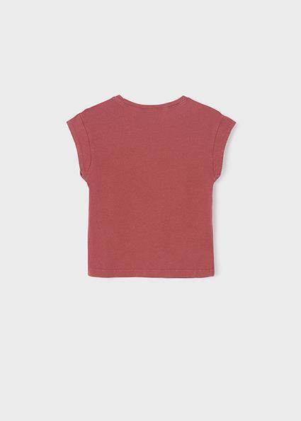 Mayoral Kız Çocuk Pembe Tshirt-Yıkamalı 