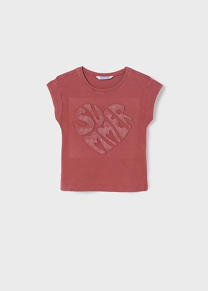 Mayoral Kız Çocuk Pembe Tshirt-Yıkamalı 