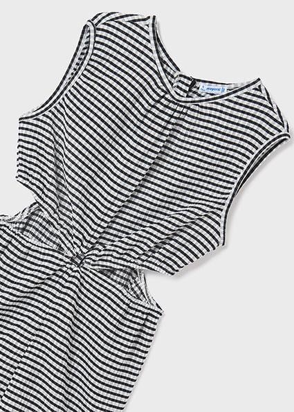 Mayoral Kız Çocuk Siyah Tulum-Örme-Jakarlı 