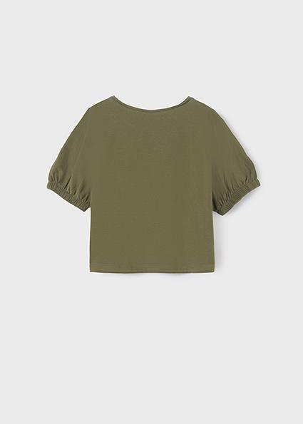 Mayoral Kız Çocuk Yeşil Tshirt-Kısa Kol 