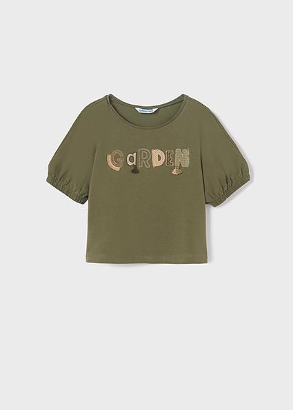 Mayoral Kız Çocuk Yeşil Tshirt-Kısa Kol 