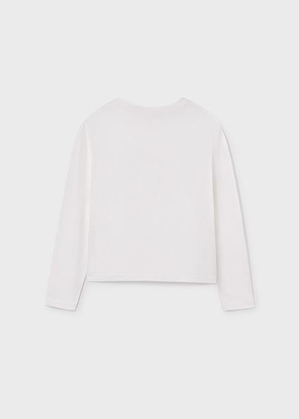 Mayoral Krem Erkek Çocuk Uzun Kollu T-shirt 7007