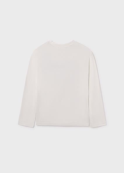 Mayoral Krem Erkek Çocuk Uzun Kollu T-shirt 7003