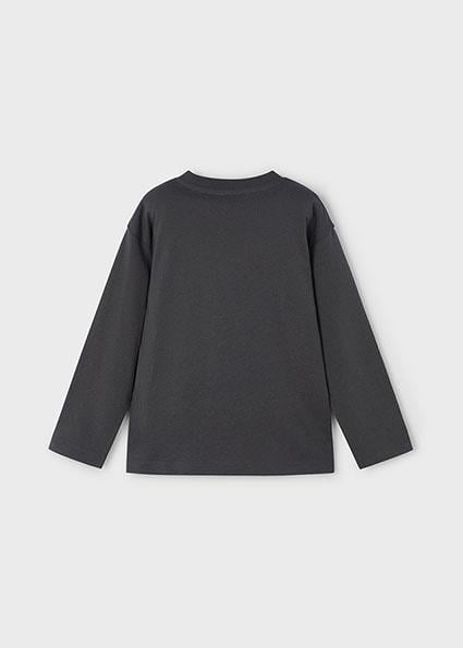 Mayoral Siyah Erkek Çocuk Baskılı Uzun Kollu T-shirt 4090