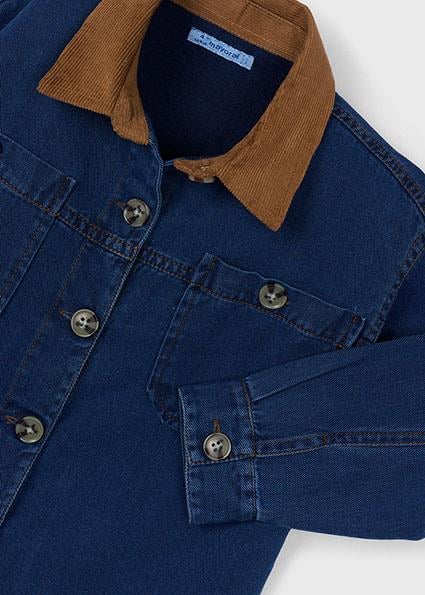 Mayoral Unisex Çocuk Kot Gömlek 4135