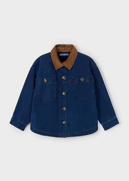 Mayoral Unisex Çocuk Kot Gömlek 4135