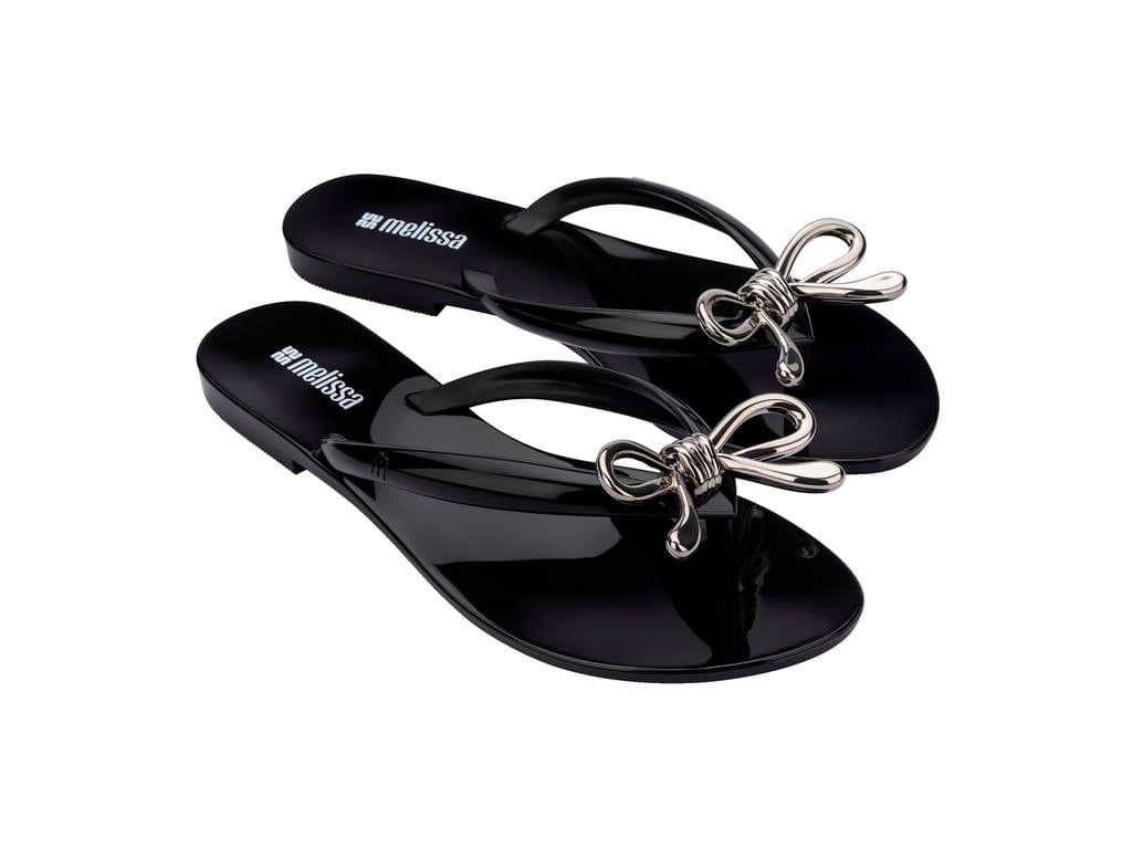 Melissa Harmonic Iris AD Kadın-Kız Çocuk Parmak Arası Terlik 37847-Siyah