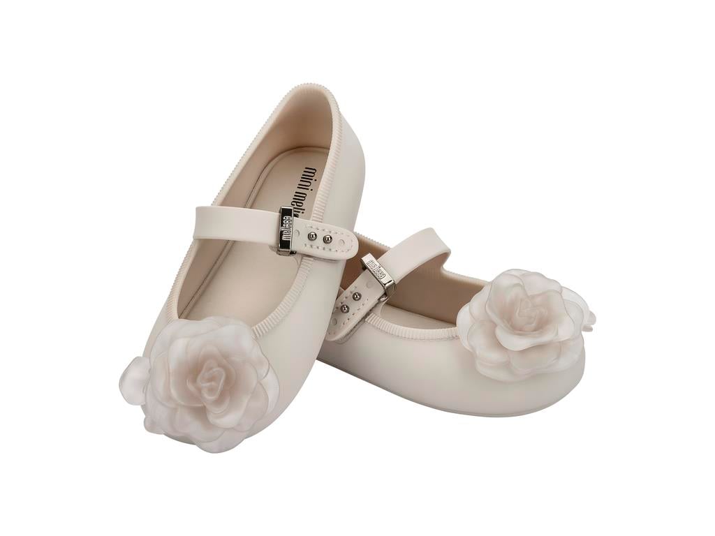 Mini Melissa Soft Ballerina Petals BB Kız Çocuk Babet Bej 37823