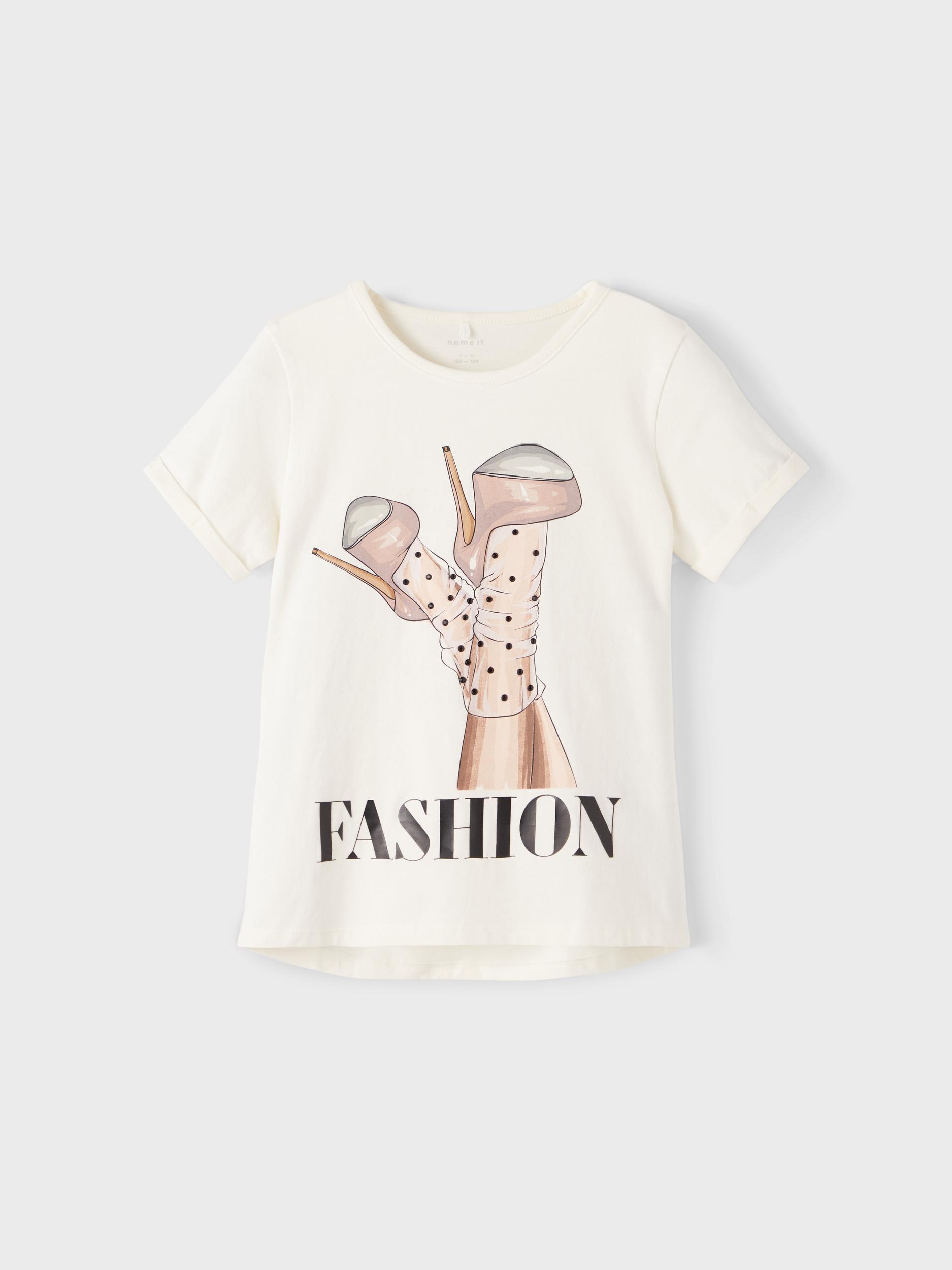 Name ıt Kız Çocuk Beyaz T-shirt