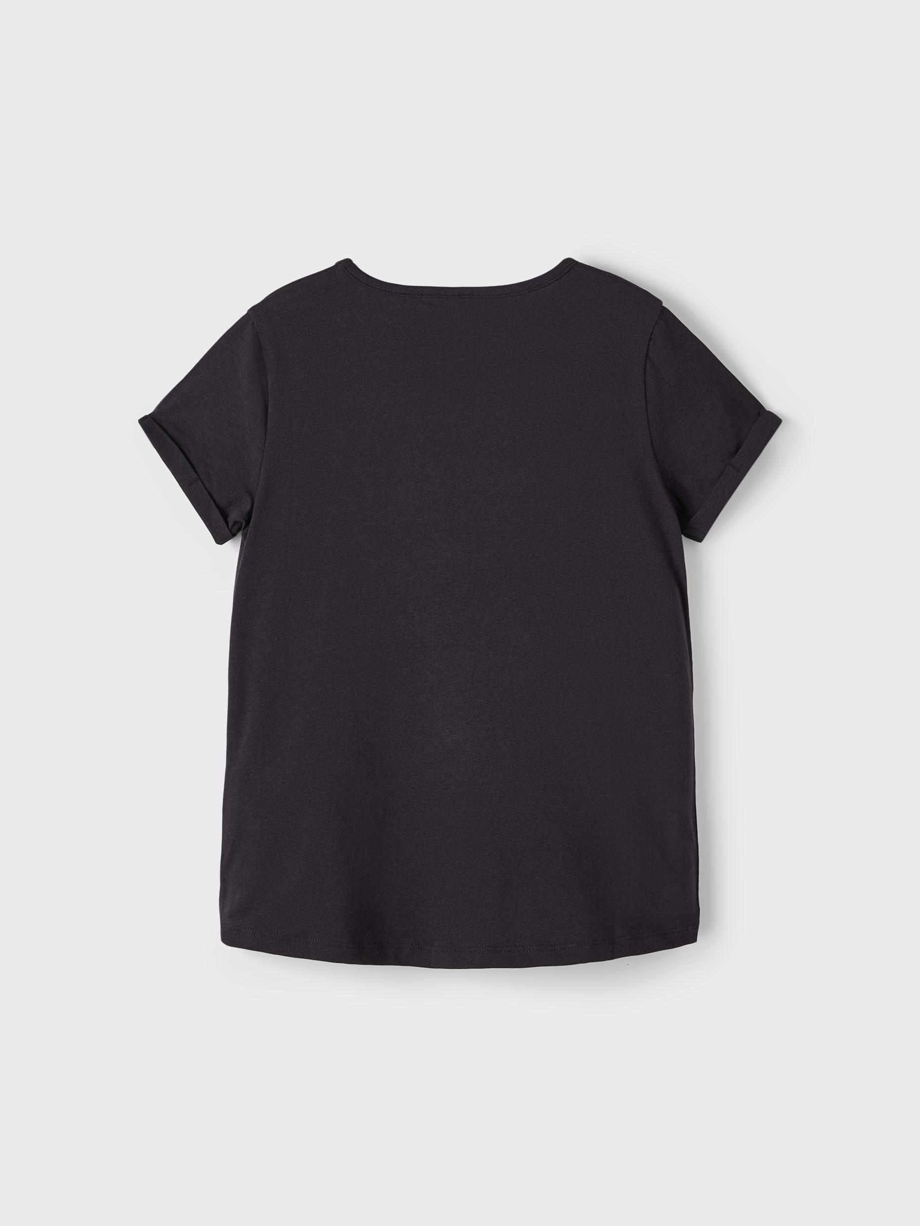 Name ıt Kız Çocuk Siyah T-shirt