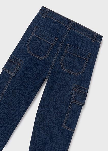 Pantolon-Denim Kargo