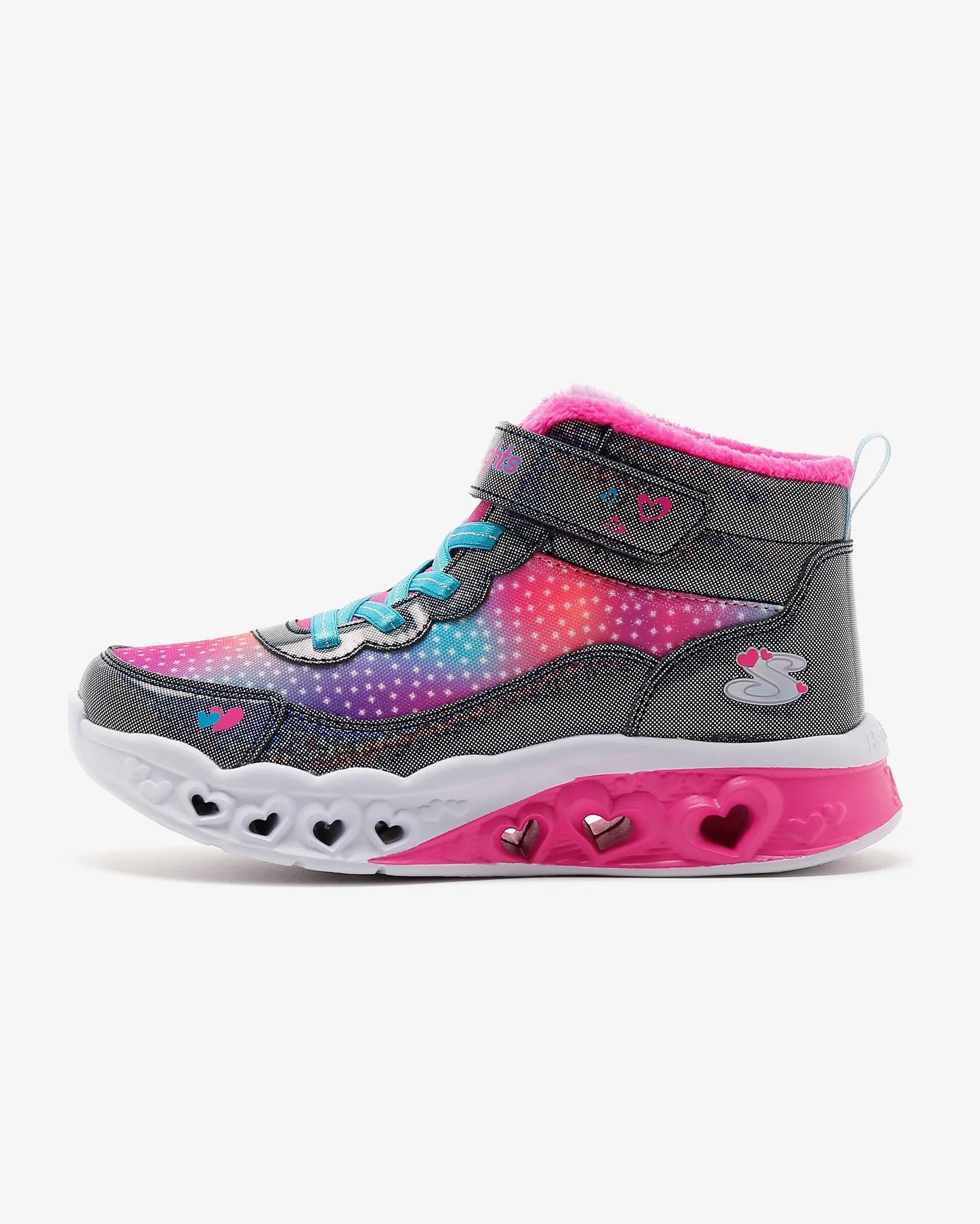 Skechers Flutter Heart Lights -Simple Kız Çocuk Lacivert Işıklı Bot