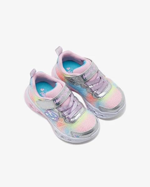 Skechers Flutter Heart Lights Simply L Kız Çocuk Gri Işıklı Spor Ayakkabı