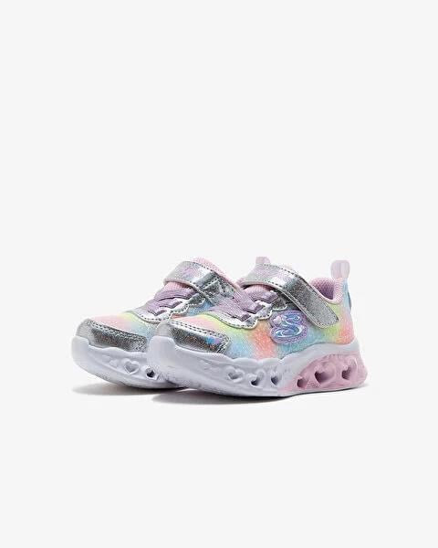Skechers Flutter Heart Lights Simply L Kız Çocuk Gri Işıklı Spor Ayakkabı