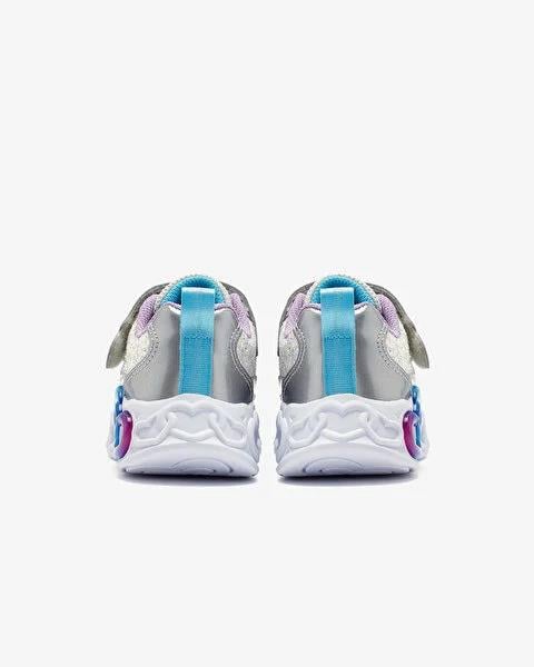 Skechers Infinite Heart Lights - Fresh Love Kız Çocuk Gri Işıklı Spor Ayakkabı