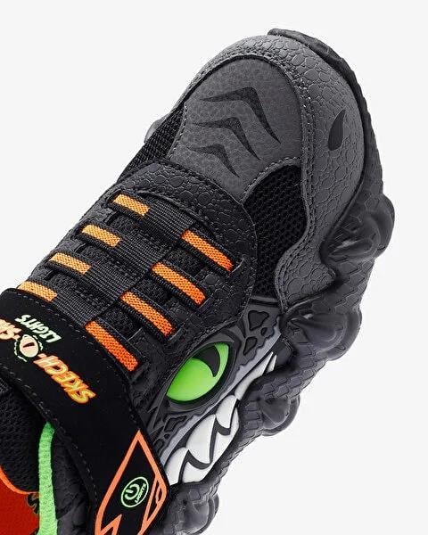 Skechers Skech-o-saurus Lights - Rapid-dino Çocuk Siyah Işıklı Spor Ayakkabı