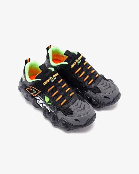Skechers Skech-o-saurus Lights - Rapid-dino Çocuk Siyah Işıklı Spor Ayakkabı