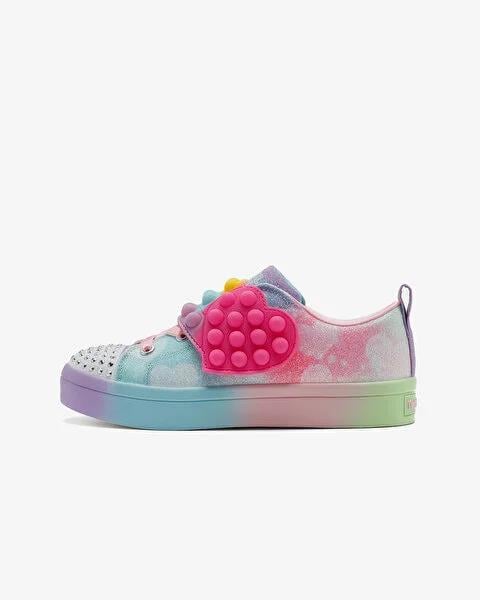 Skechers Twi-Lites 2.0 - Heart Pops Mor Kız Çocuk Spor Ayakkabı