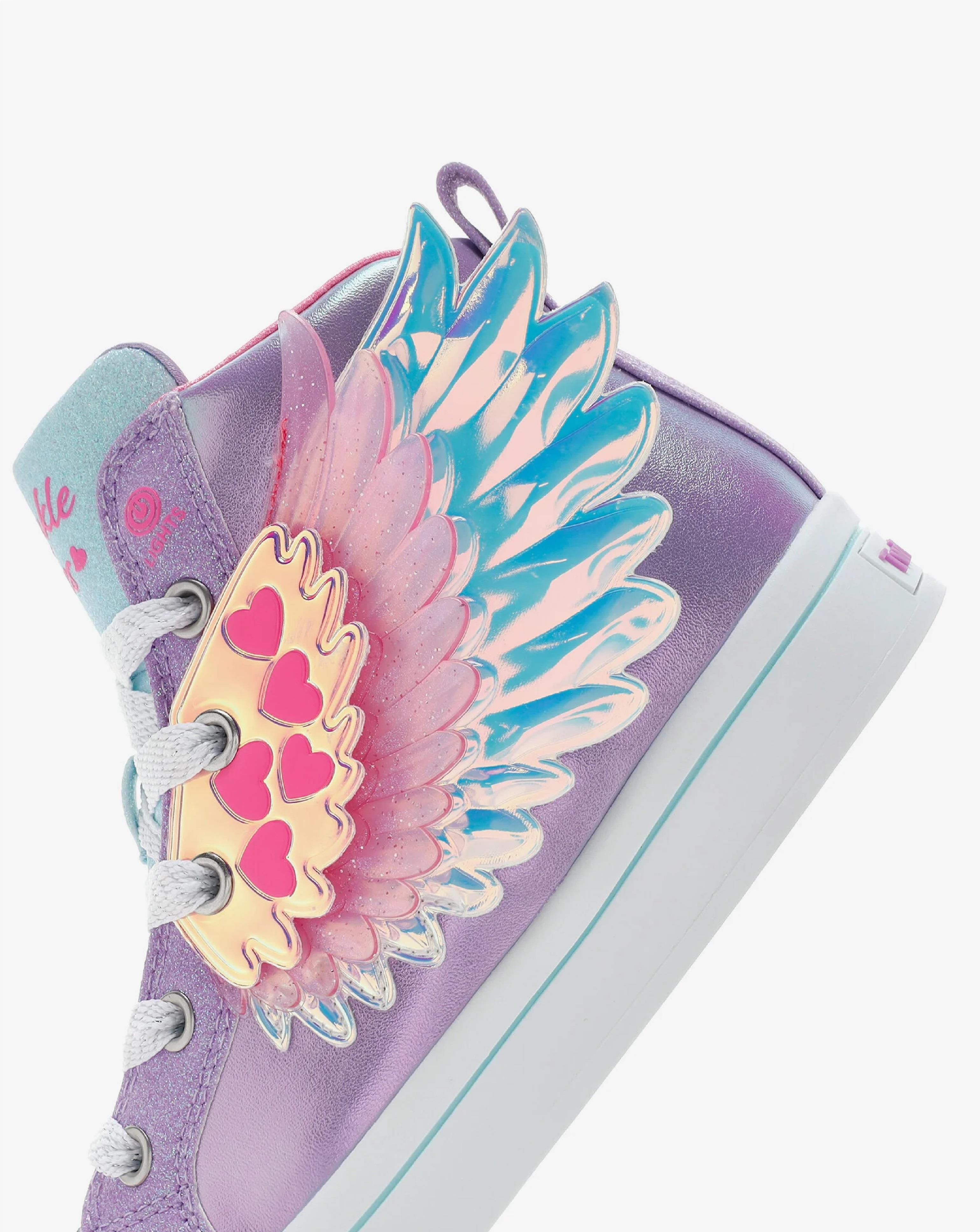 Skechers Twi-Lites 2.0 Wingsical Wish Mor Kız Çocuk Işıklı Spor Ayakkabı