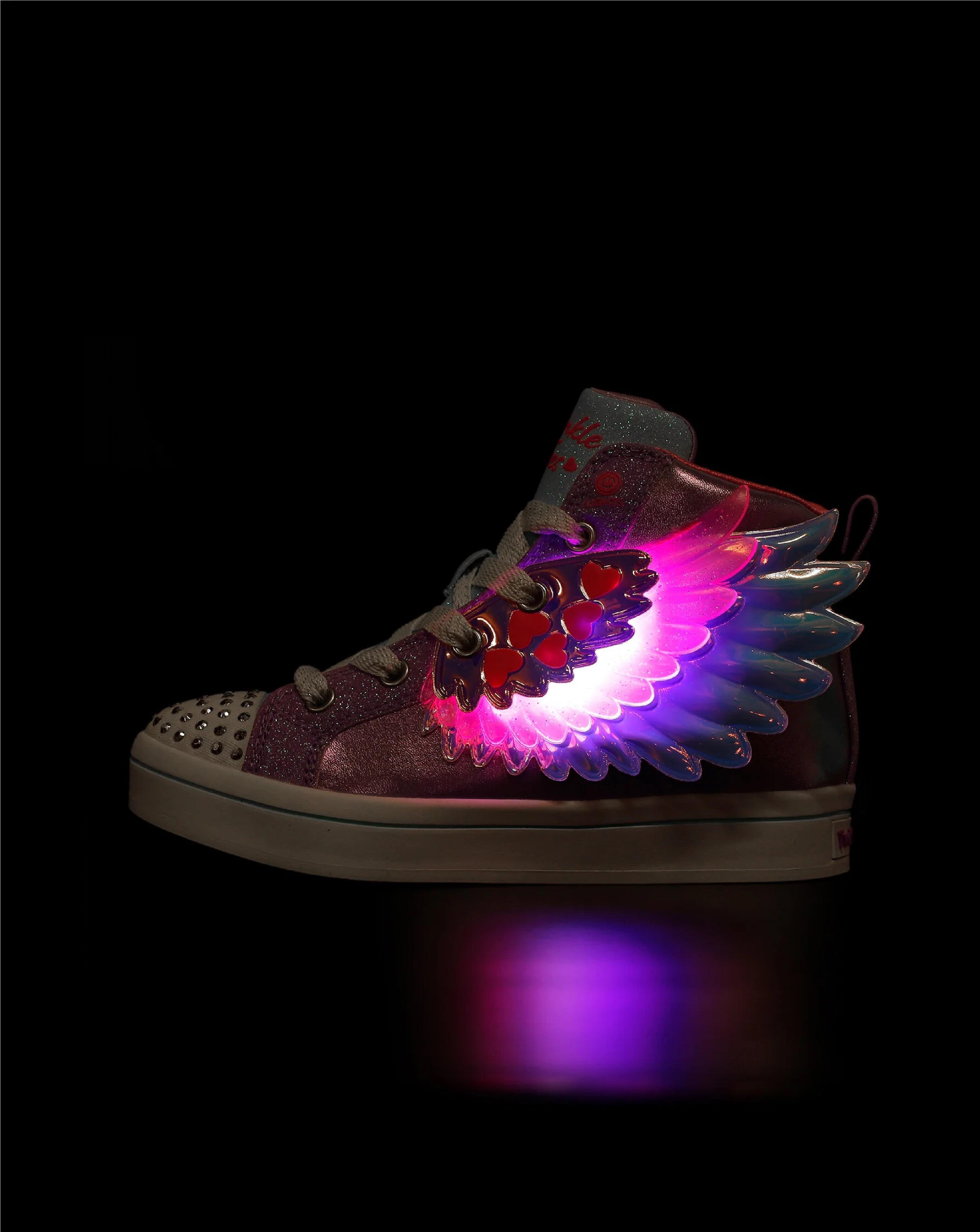 Skechers Twi-Lites 2.0 Wingsical Wish Mor Kız Çocuk Işıklı Spor Ayakkabı