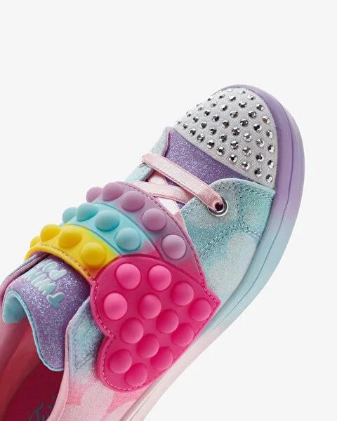 Skechers Twi-Lites 2.0 - Heart Pops Mor Kız Çocuk Spor Ayakkabı