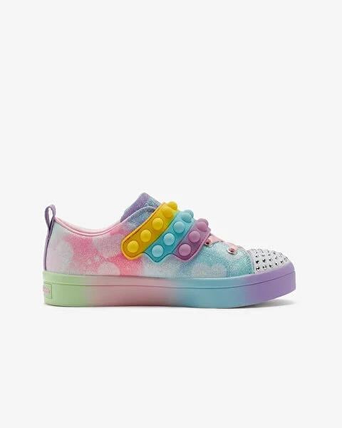 Skechers Twi-Lites 2.0 - Heart Pops Mor Kız Çocuk Spor Ayakkabı