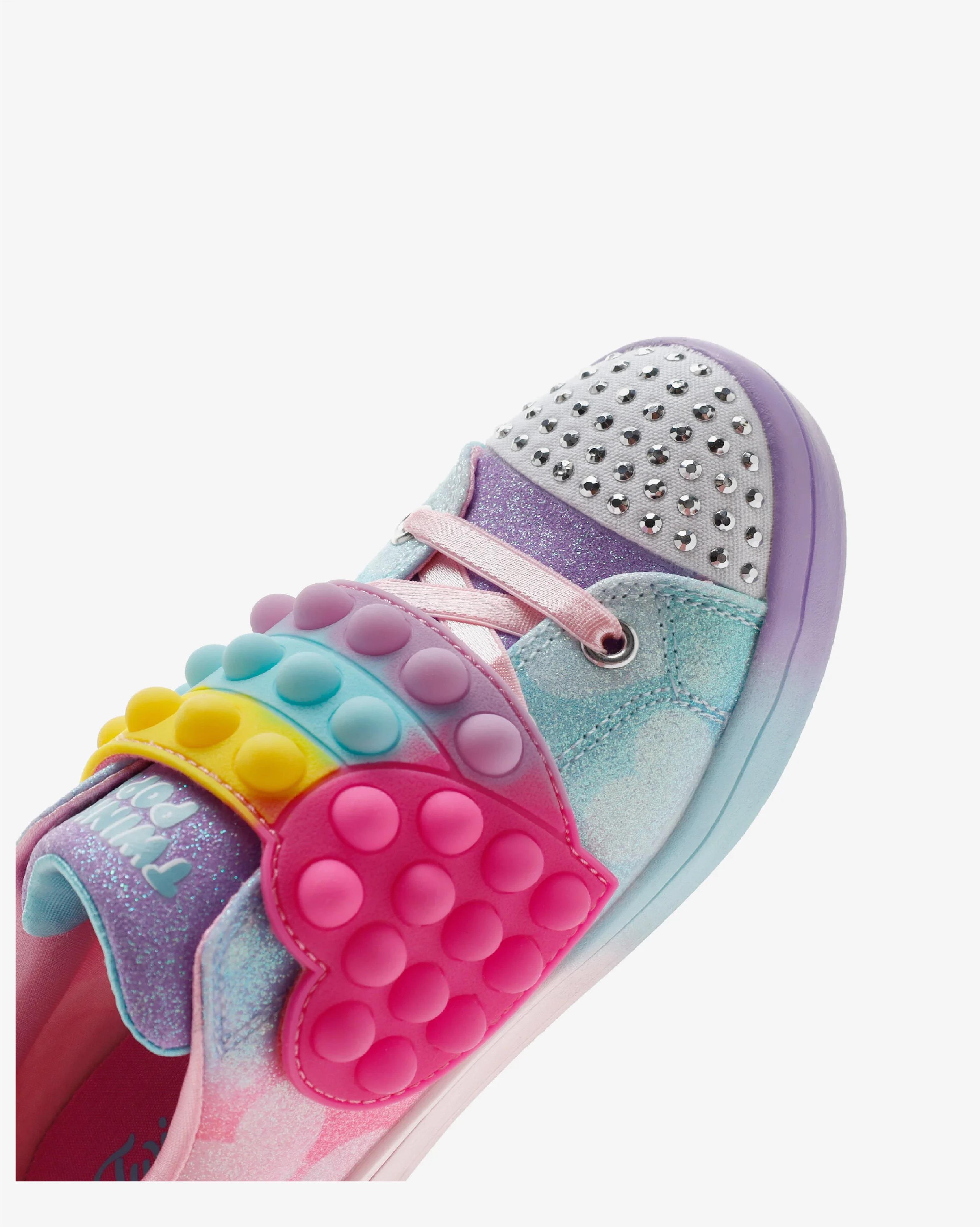 Skechers Twi-Lites 2.0 - Heart Pops Mor Kız Çocuk Spor Ayakkabı