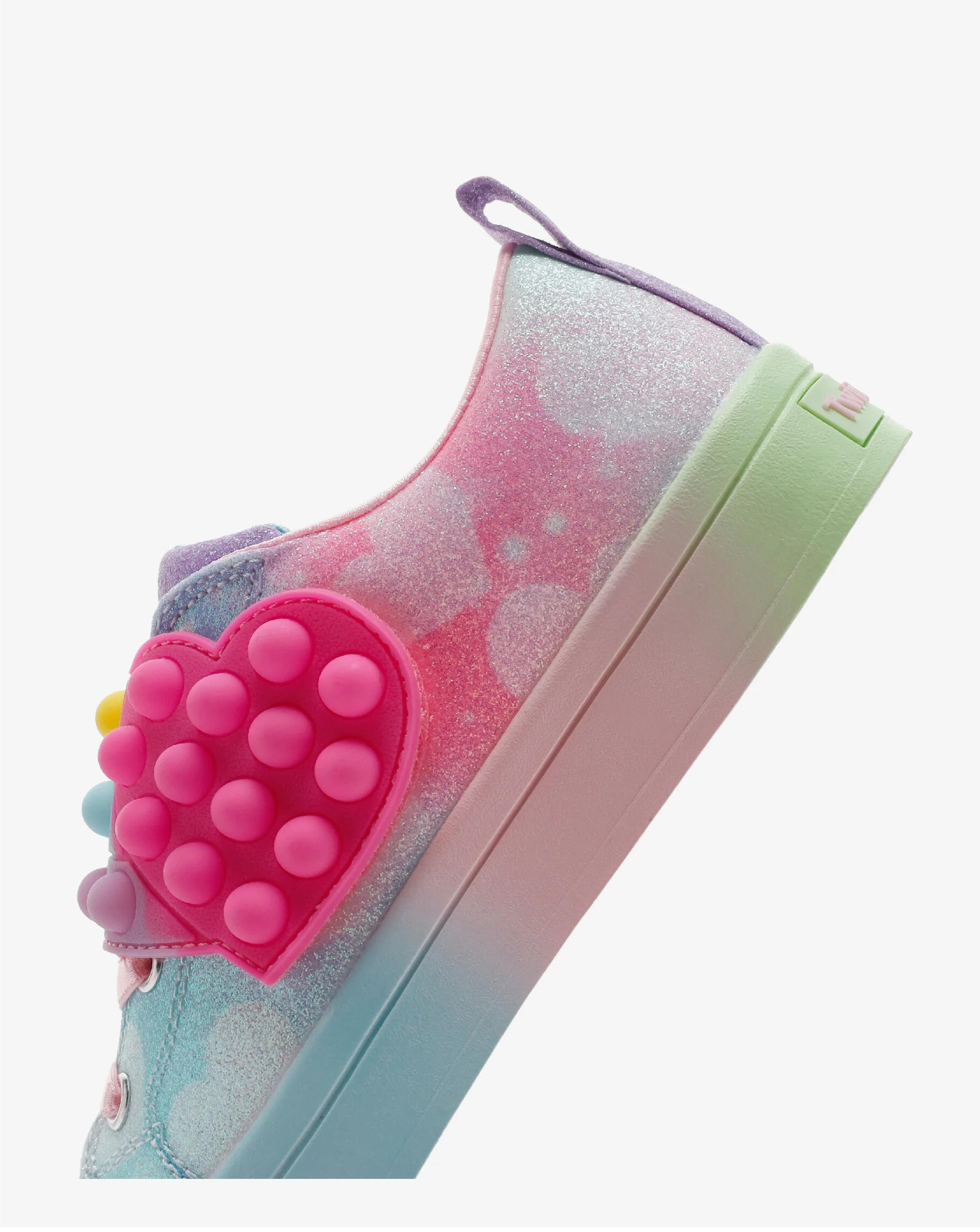 Skechers Twi-Lites 2.0 - Heart Pops Mor Kız Çocuk Spor Ayakkabı