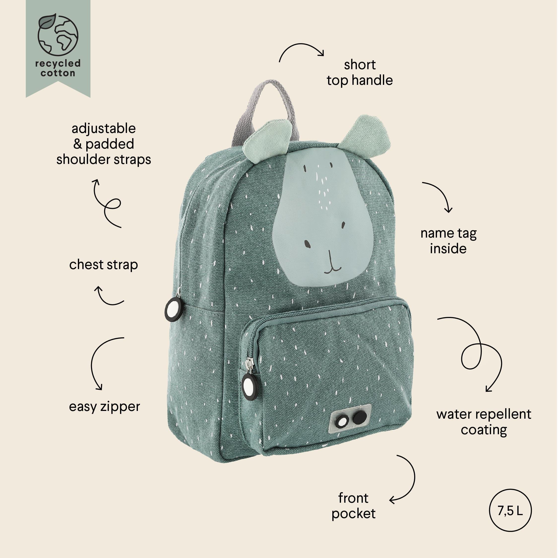 Trixie Backpack Mr. Hippo Okul Çantası