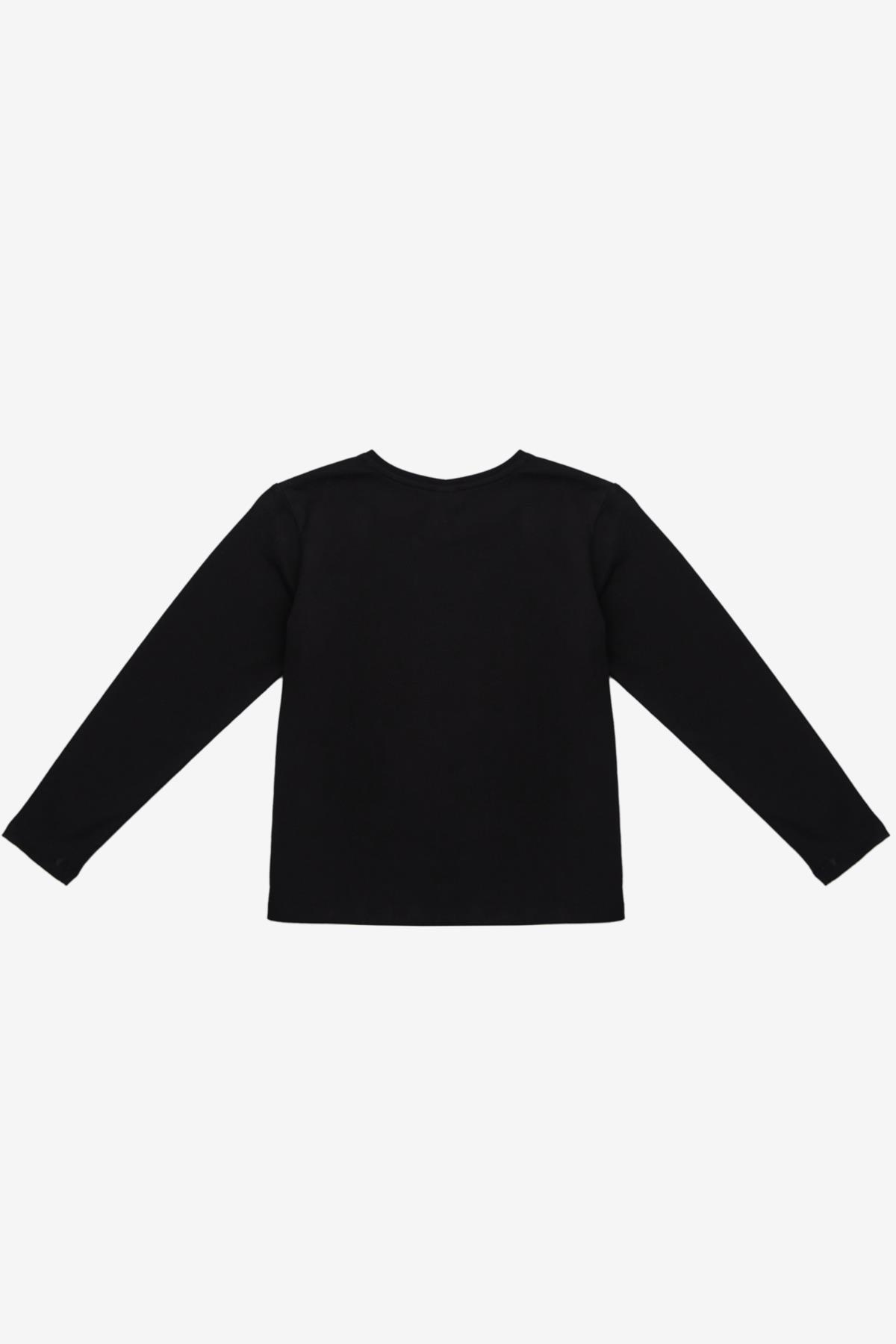 United Colors of Benetton Kız Çocuk Siyah T-Shirt
