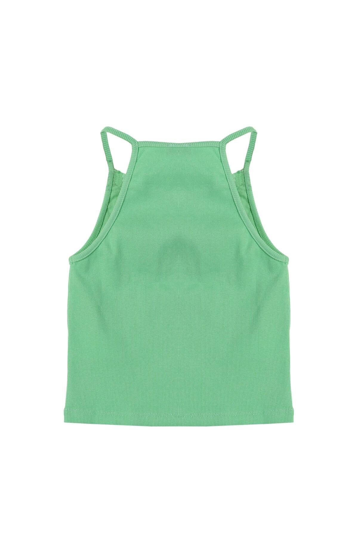 United Colors of Benetton Kız Çocuk Yeşil Atlet BNT-G21290