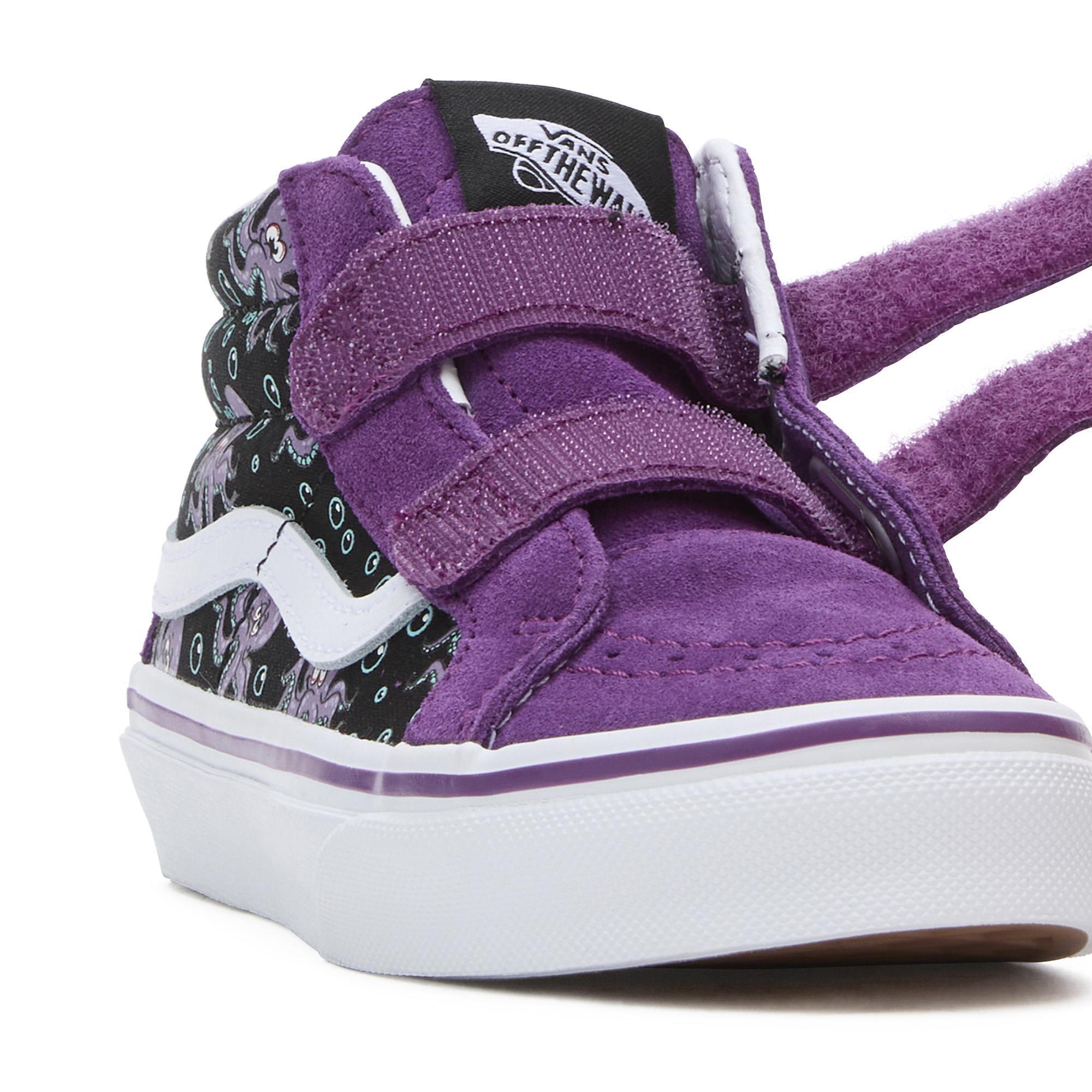 Vans UY SK8-Mid Reissue V Siyah Lila Kız Çocuk Spor Ayakkabı