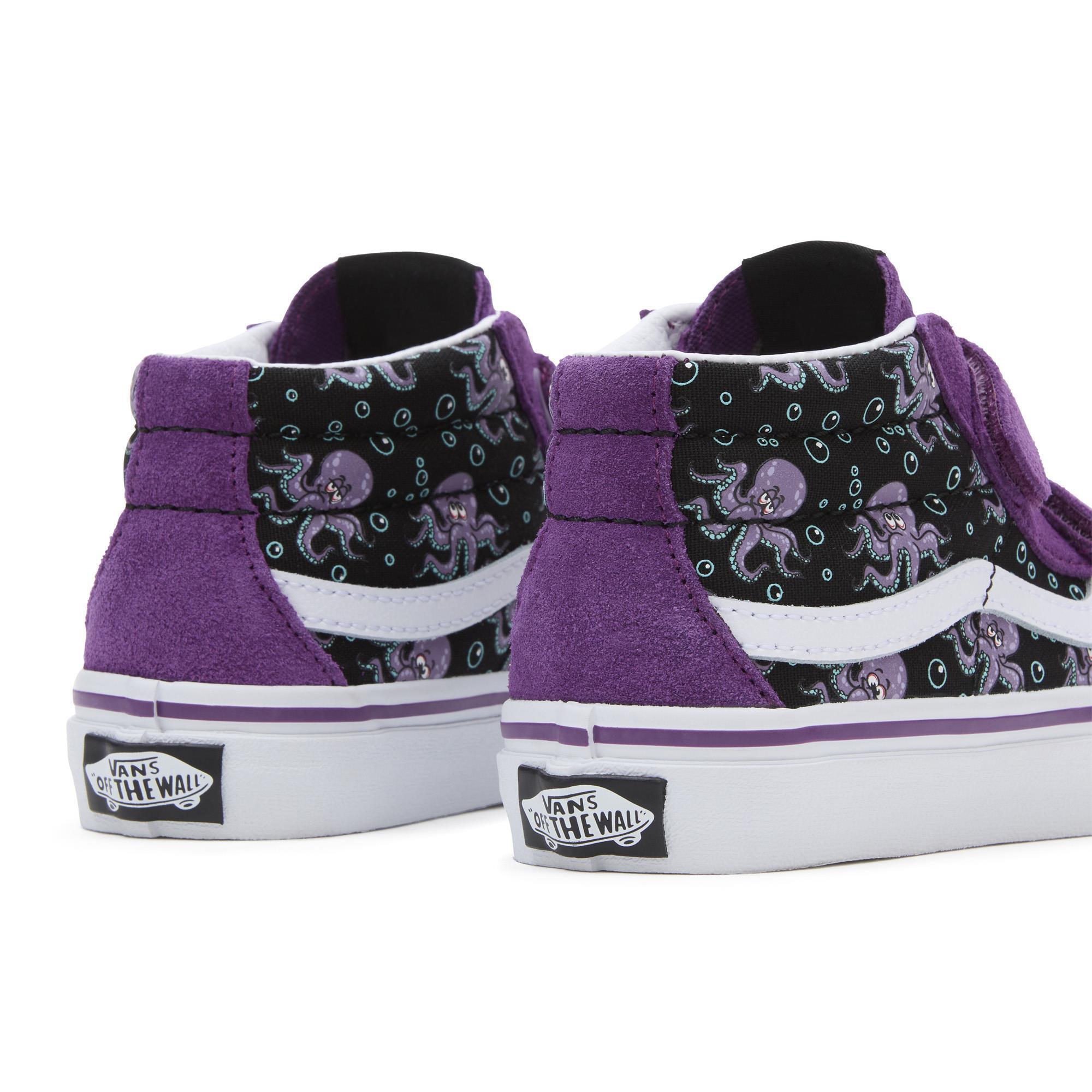 Vans UY SK8-Mid Reissue V Siyah Lila Kız Çocuk Spor Ayakkabı