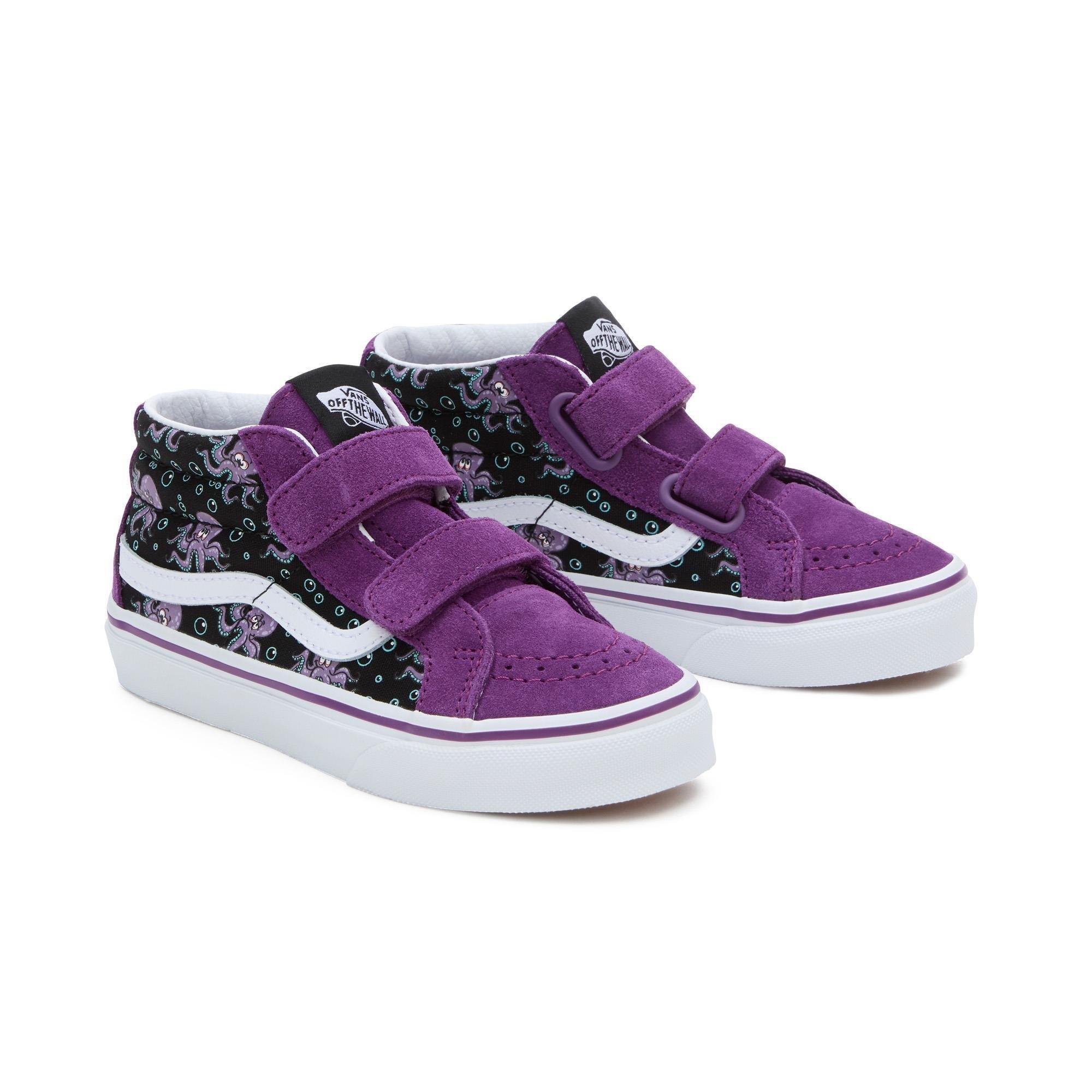Vans UY SK8-Mid Reissue V Siyah Lila Kız Çocuk Spor Ayakkabı
