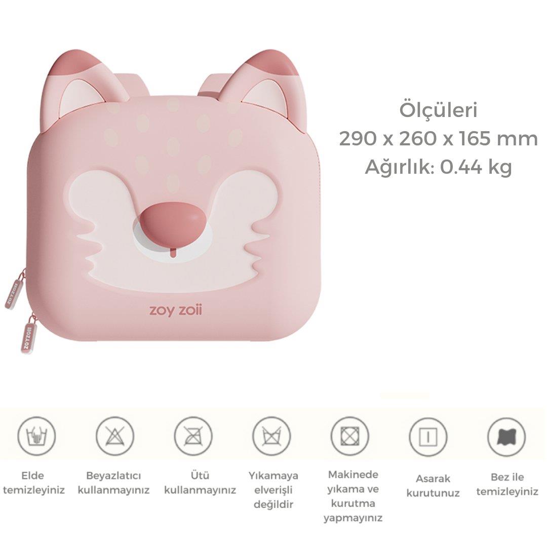 ZOYZOII Animal Serisi Sırt Çantası / Pink Fox