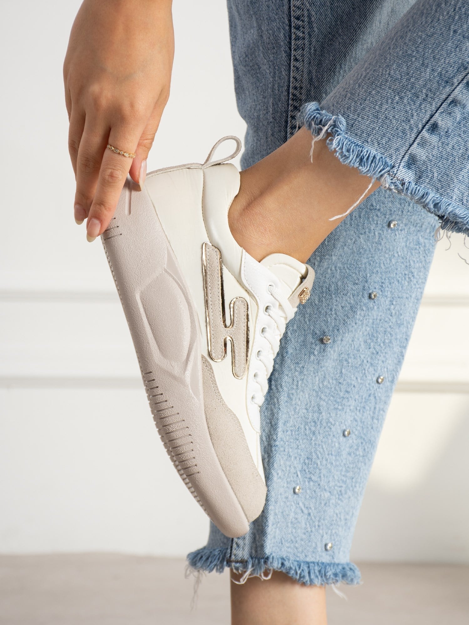 AMORA Beyaz Kadın Sneakers