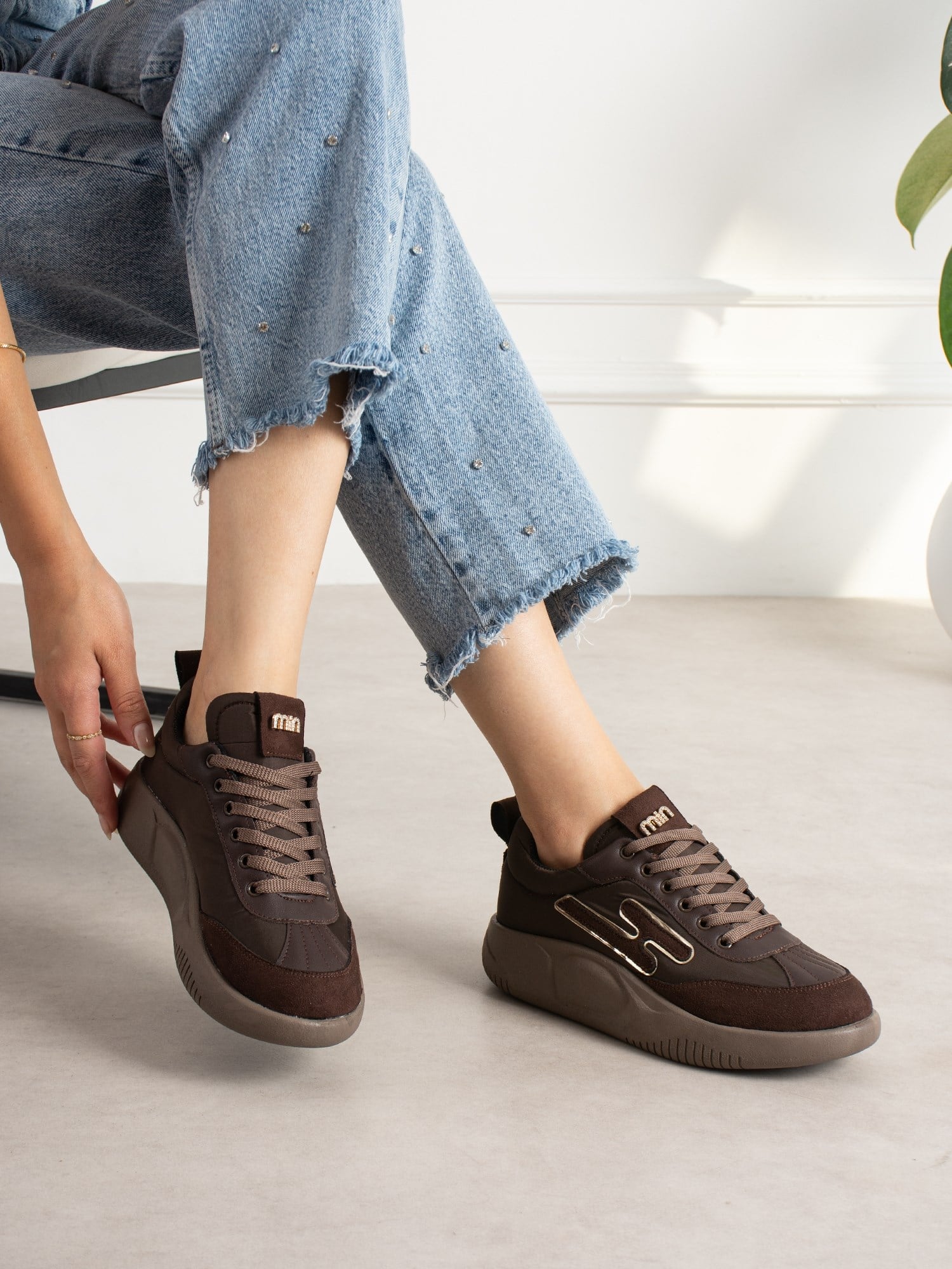 AMORA Kahve Kadın Sneakers