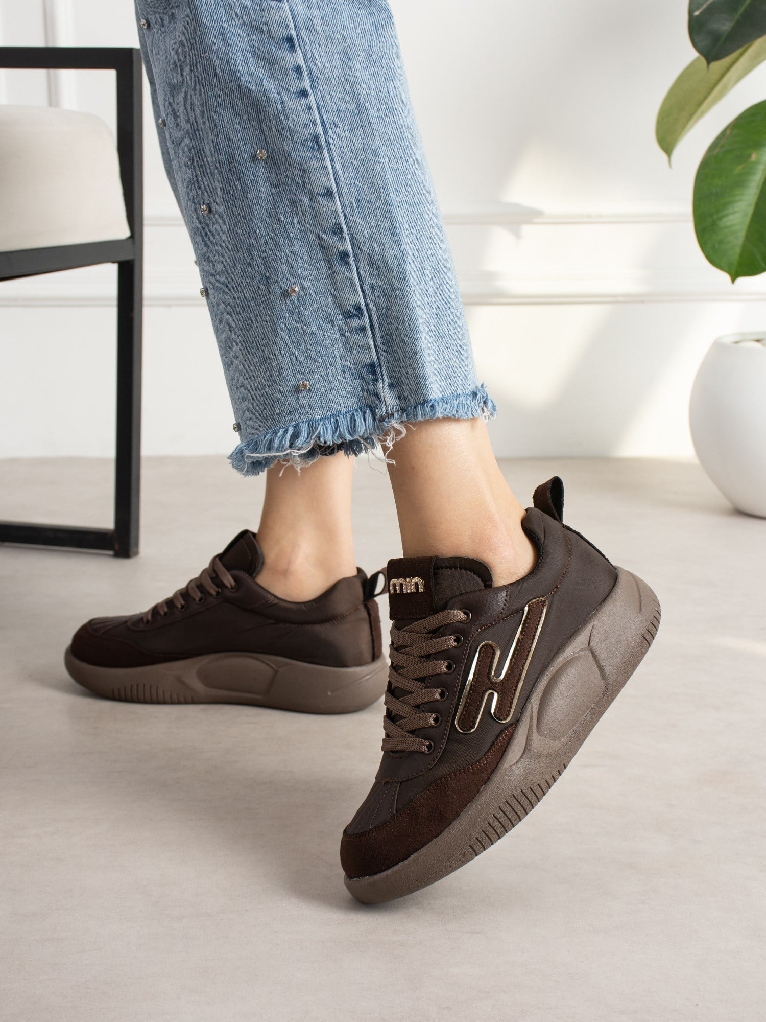 AMORA Kahve Kadın Sneakers