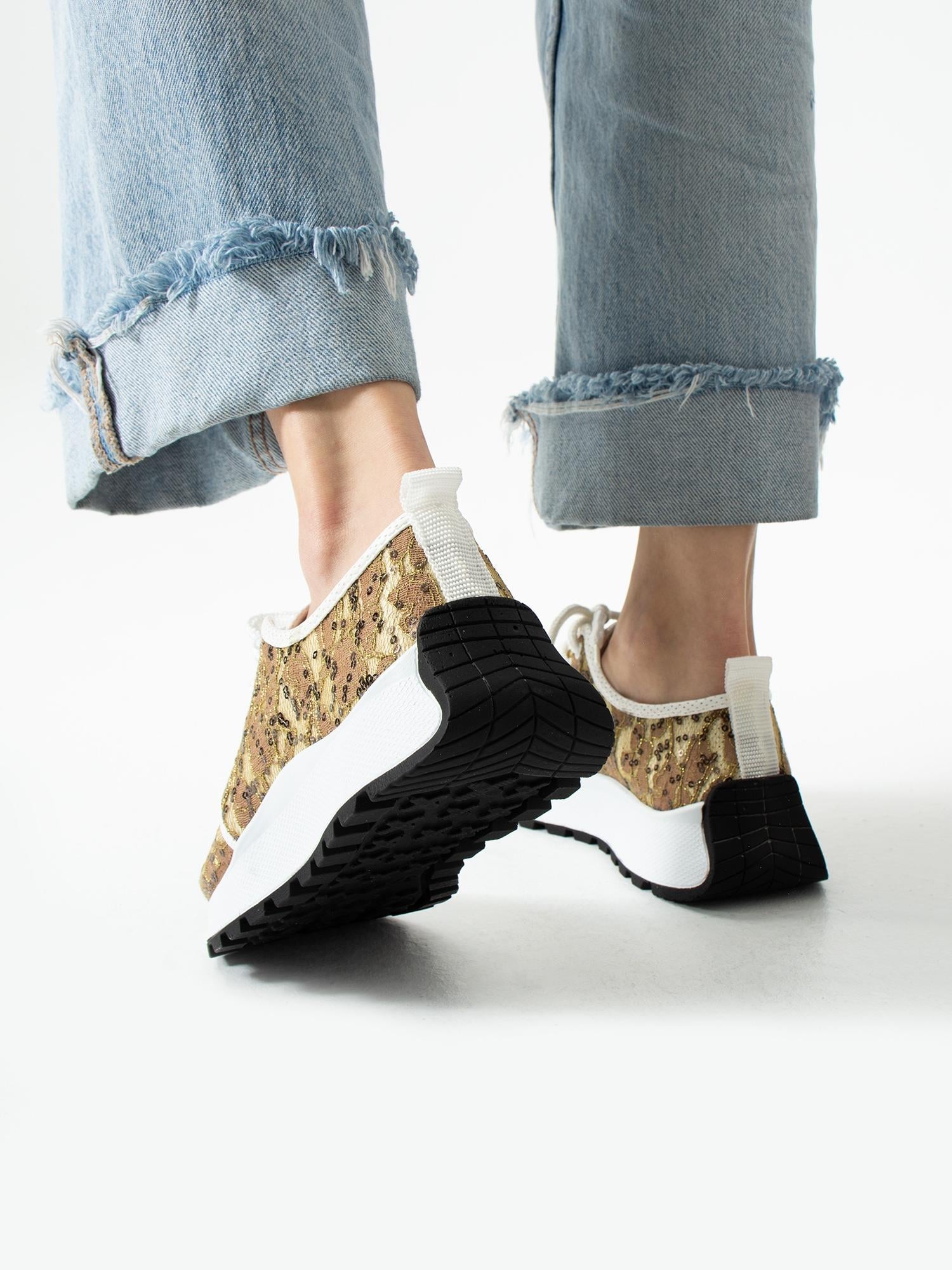 AURELA Vizon Dantel Pul Detaylı Kadın Sneakers