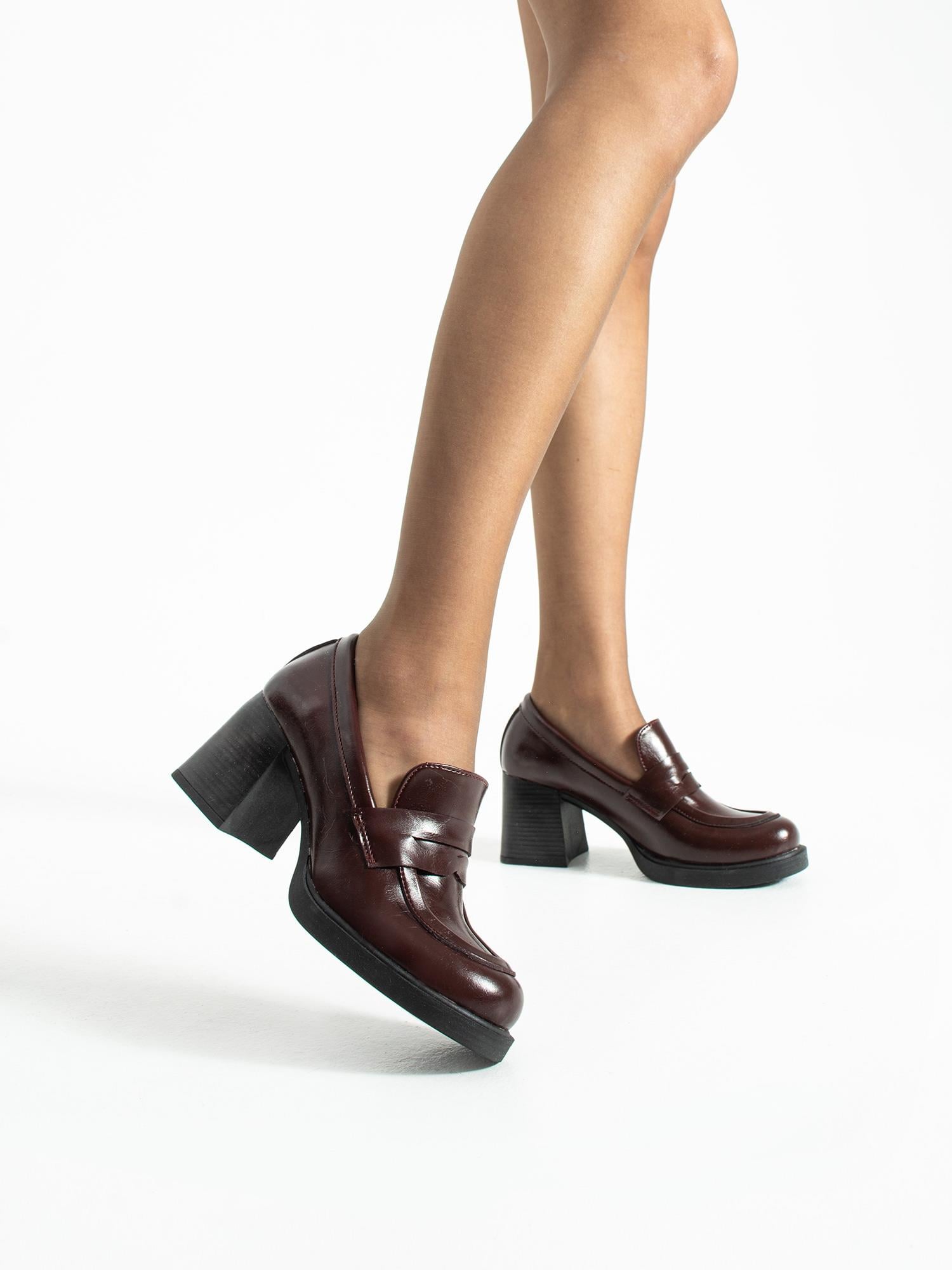 BİLLY Bordo Rustik Kadın Loafer