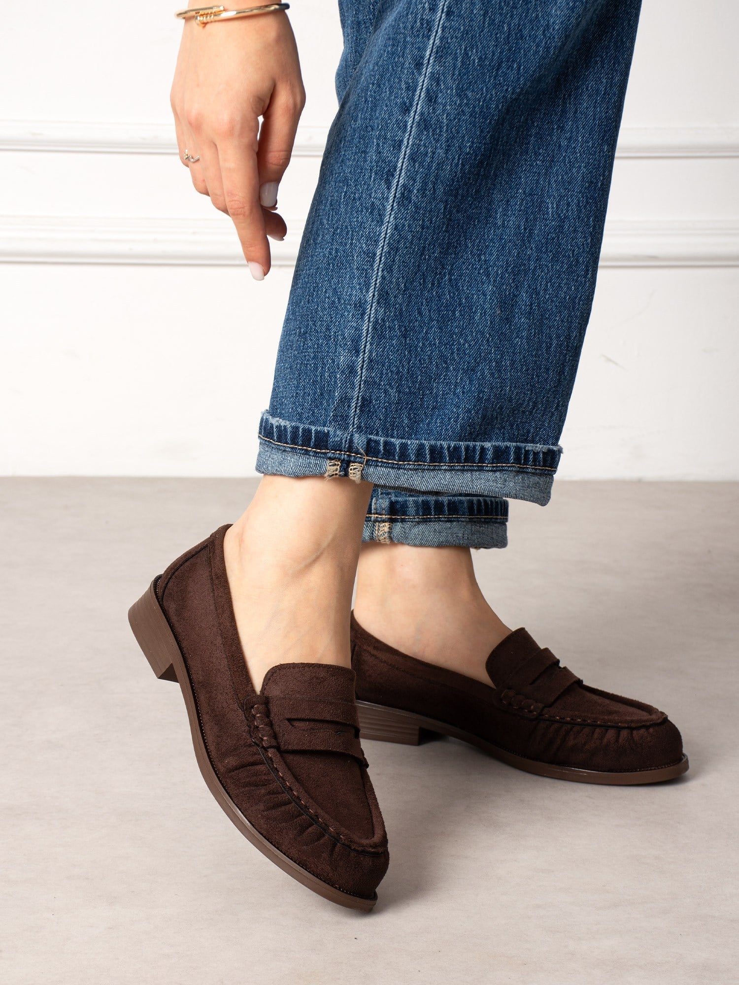 BOLLY Kahve Süet Kadın Loafer