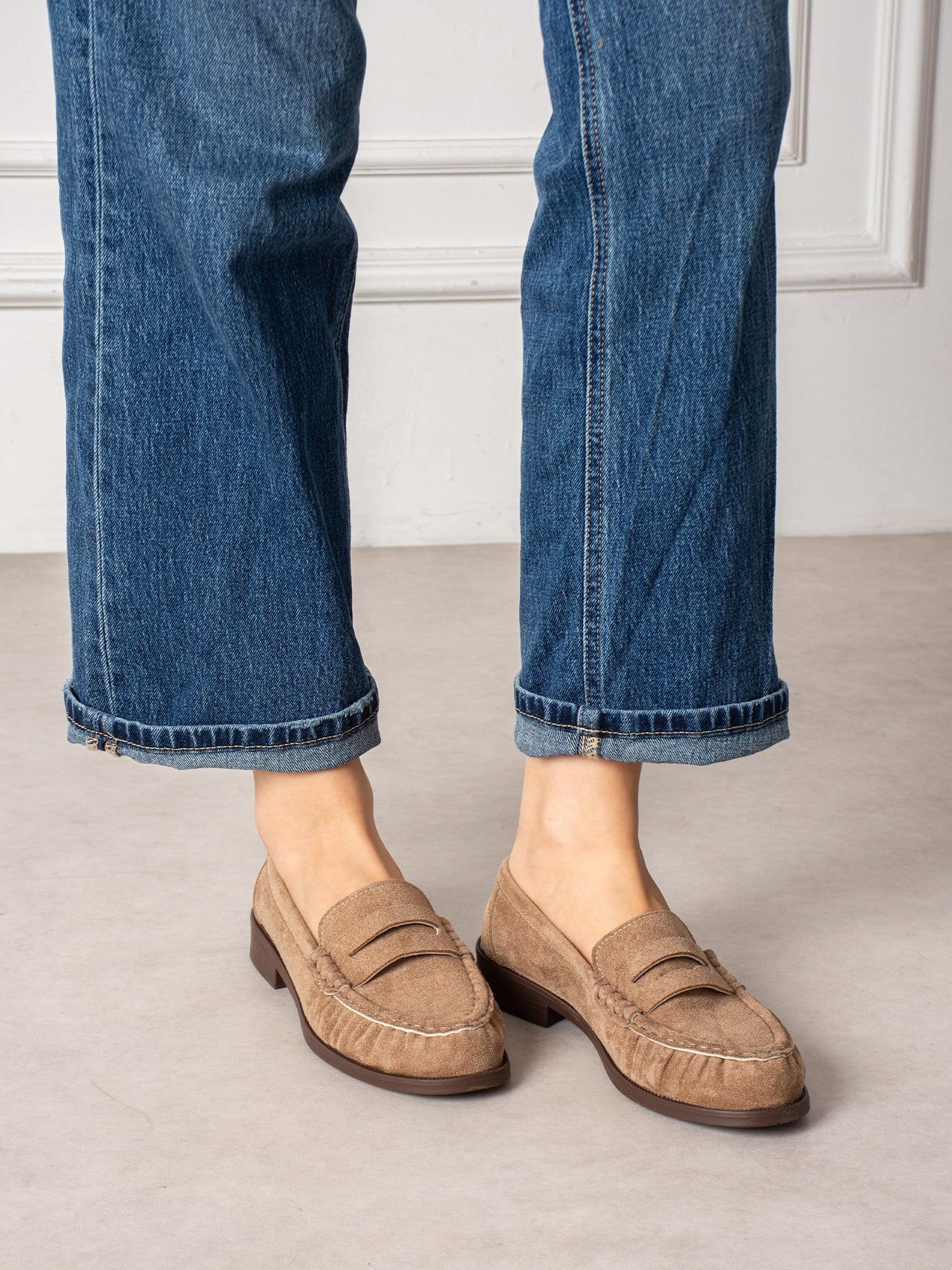 BOLLY Vizon Süet Kadın Loafer