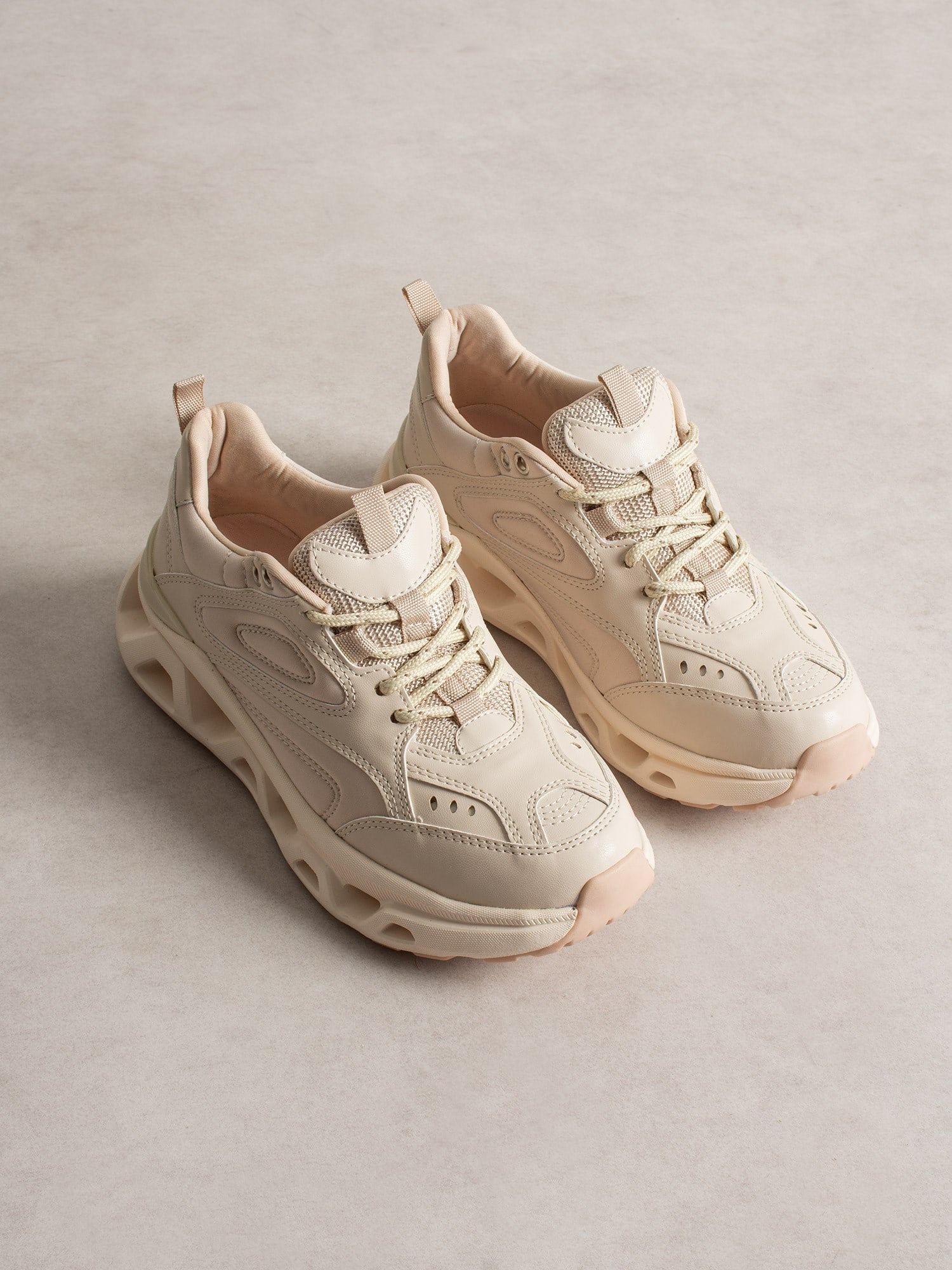 CHUNKY Krem Kadın Sneakers
