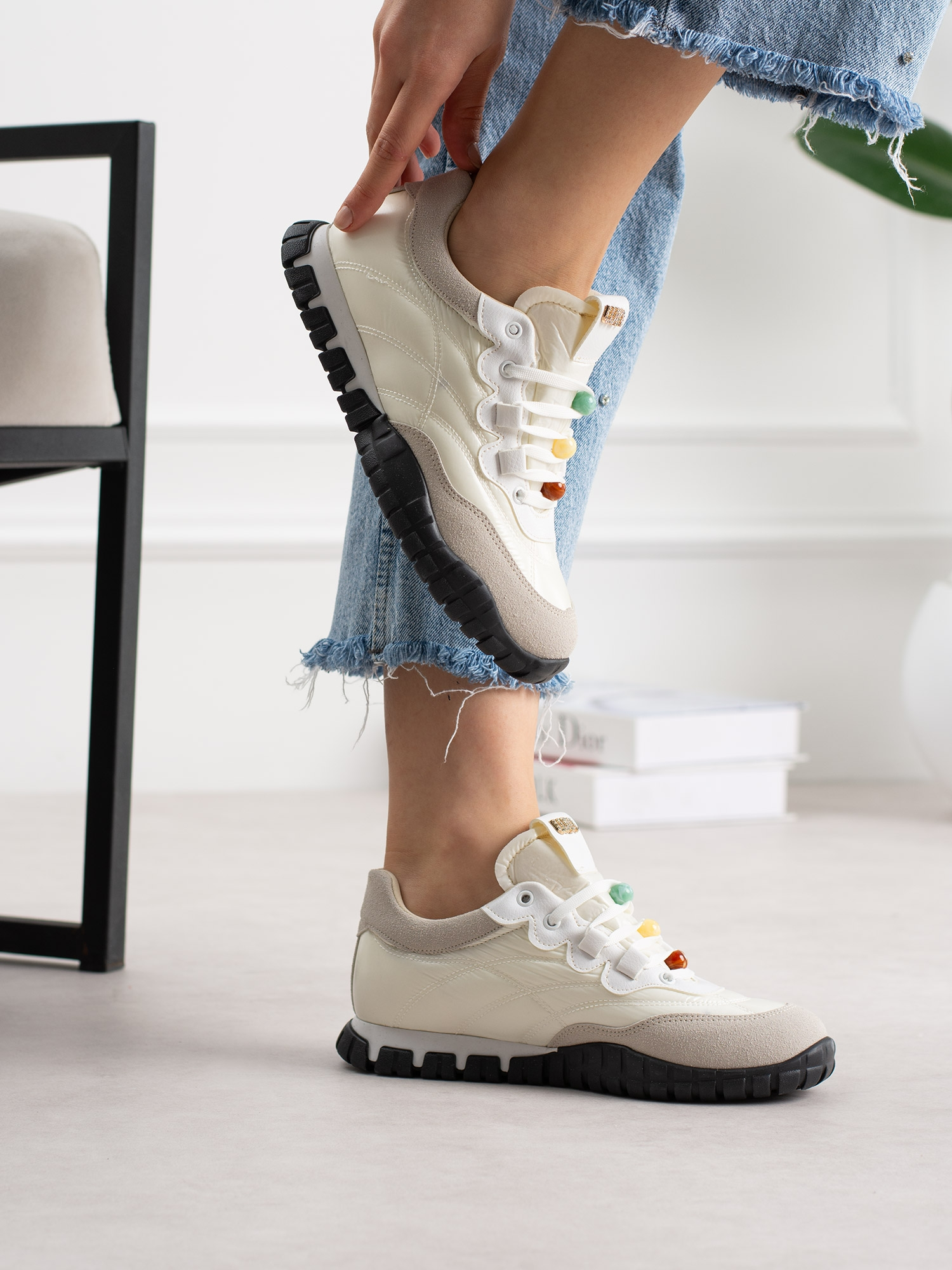 CORTİNA Beyaz Bağcıklı Kadın Sneakers