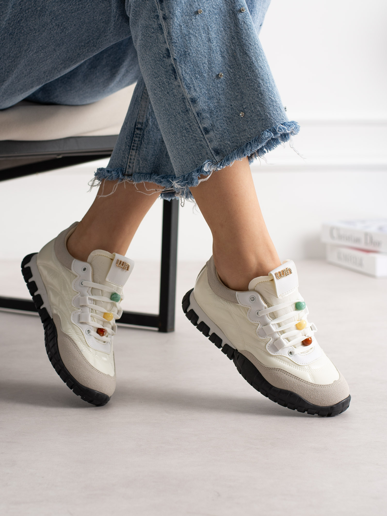 CORTİNA Beyaz Bağcıklı Kadın Sneakers