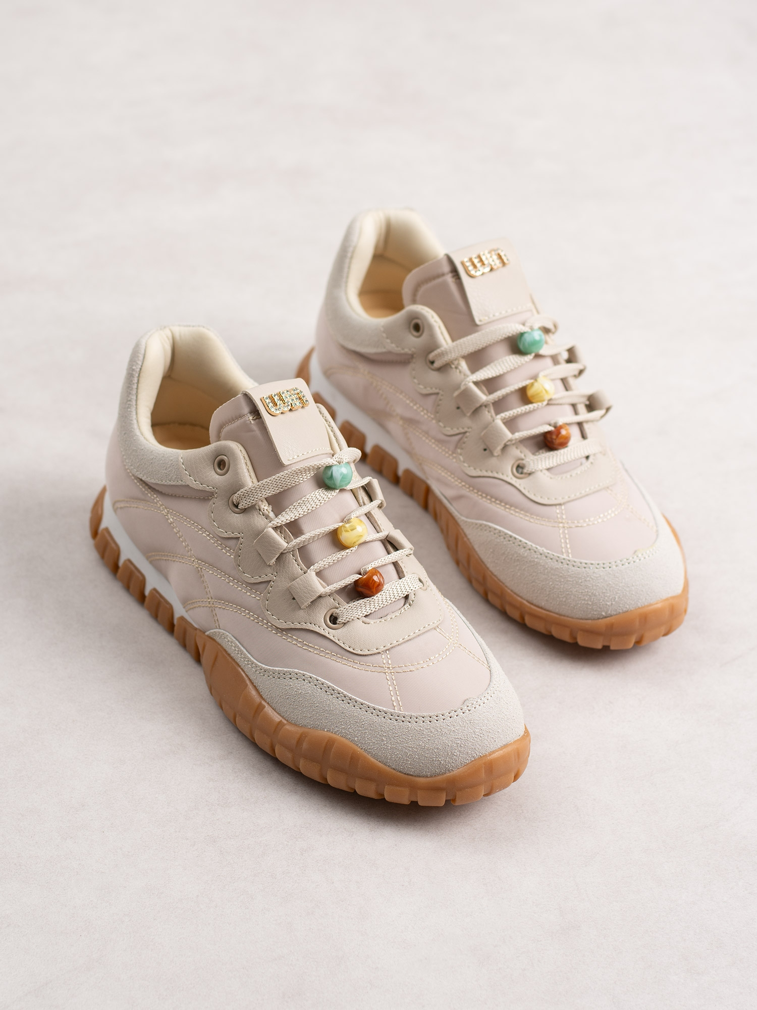CORTİNA Krem Bağcıklı Kadın Sneakers